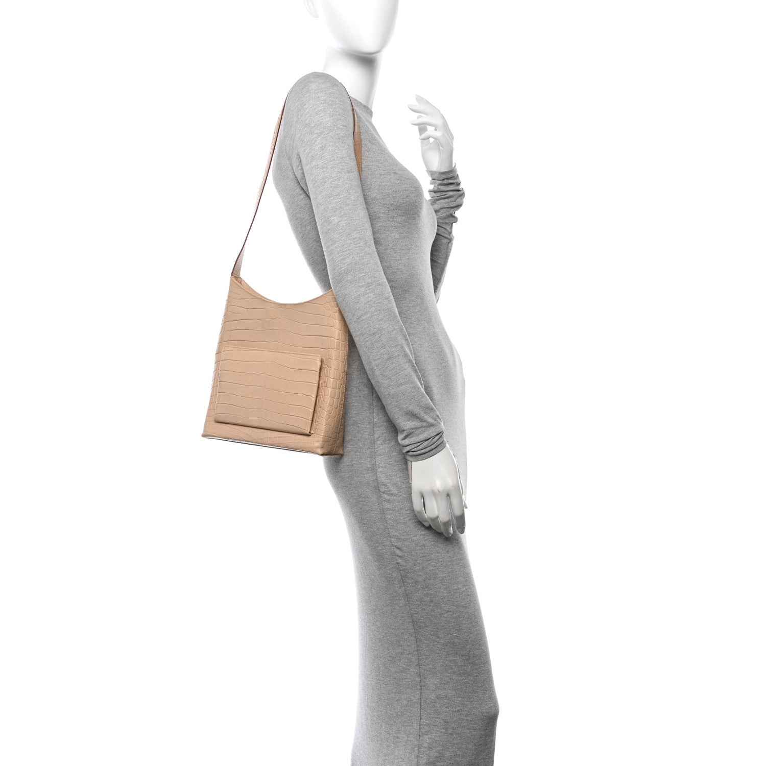 Salvatore Ferragamo Alligator Hobo Cream 2 of 14