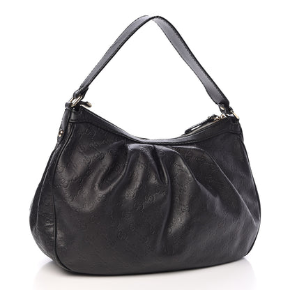 Gucci Guccissima Medium Sukey Hobo Black 3 of 11
