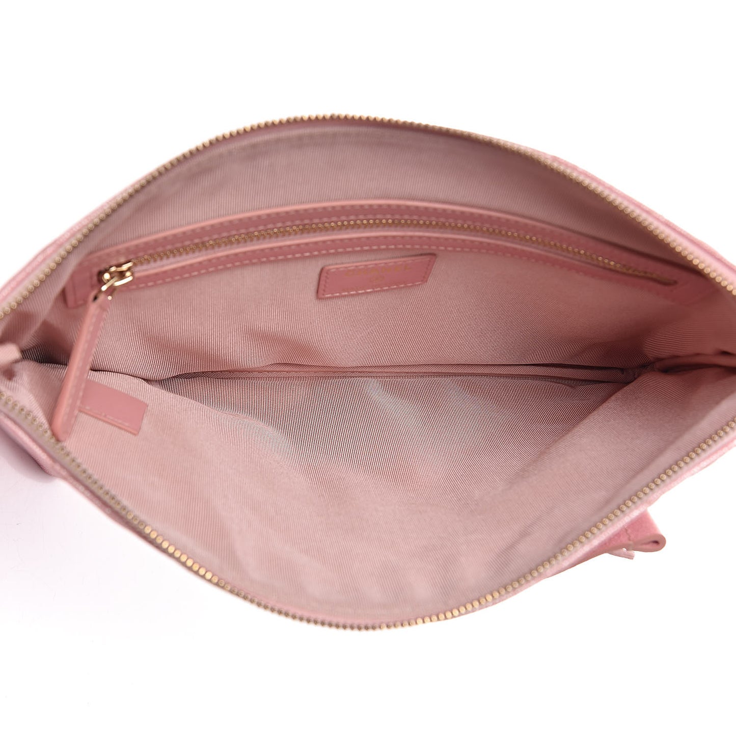 Iridescent Caviar Medium Night by the C Pouch Clutch Rose Pink