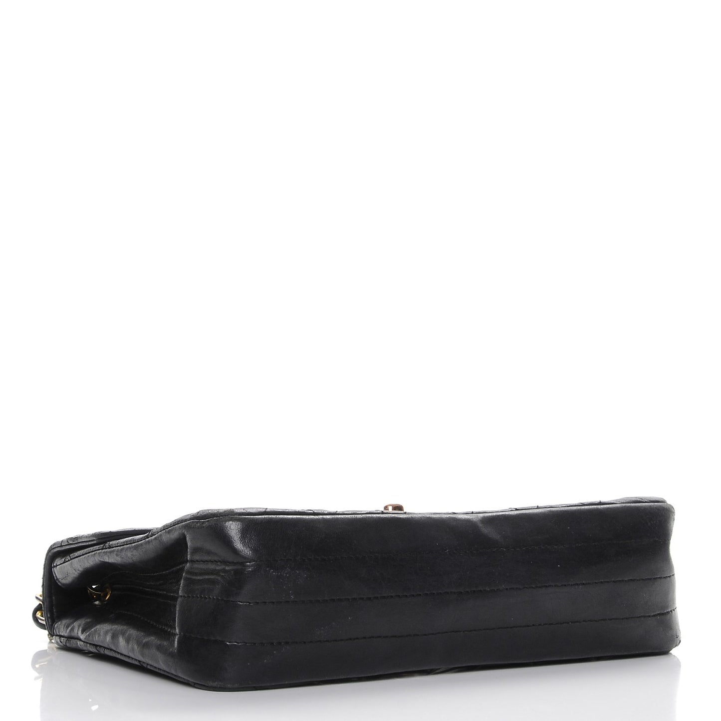 Lambskin Quilted Small Single Flap Black