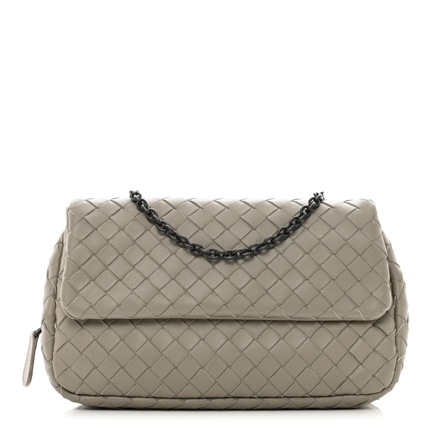 Nappa Intrecciato Chain Messenger Fume