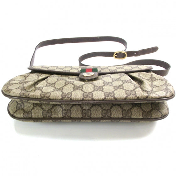 Monogram Pleated Shoulder Bag
