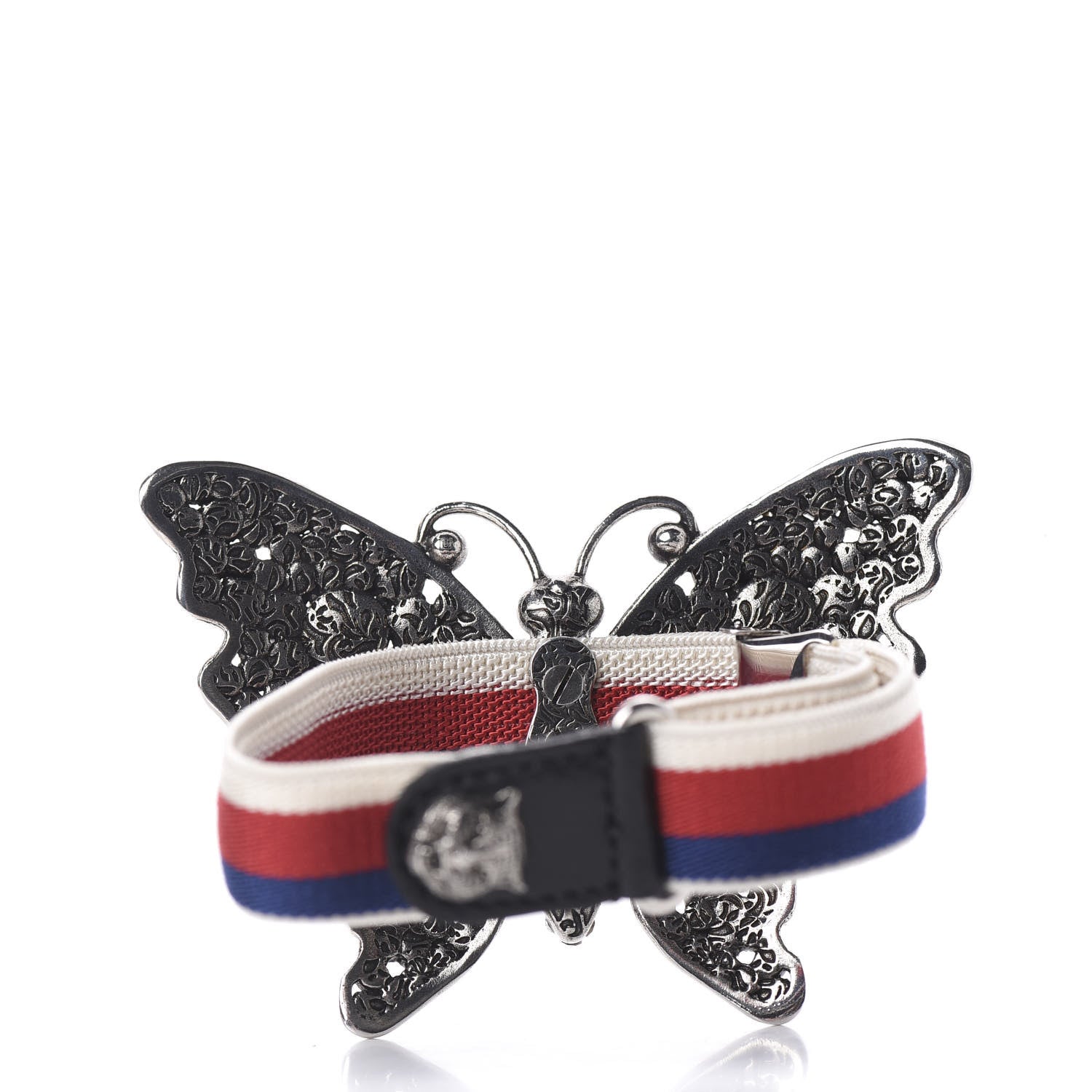 Gucci Web Crystal Butterfly Bracelet 3 of 5