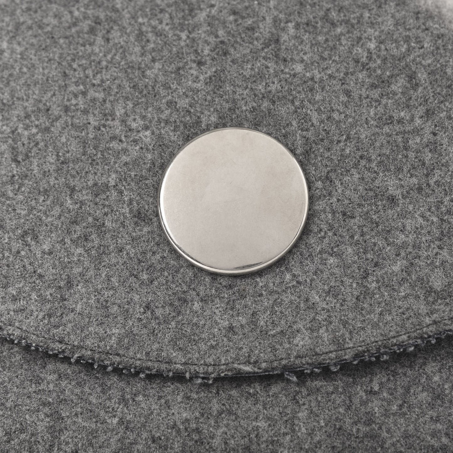 Wool Felt Flap Bag Grey