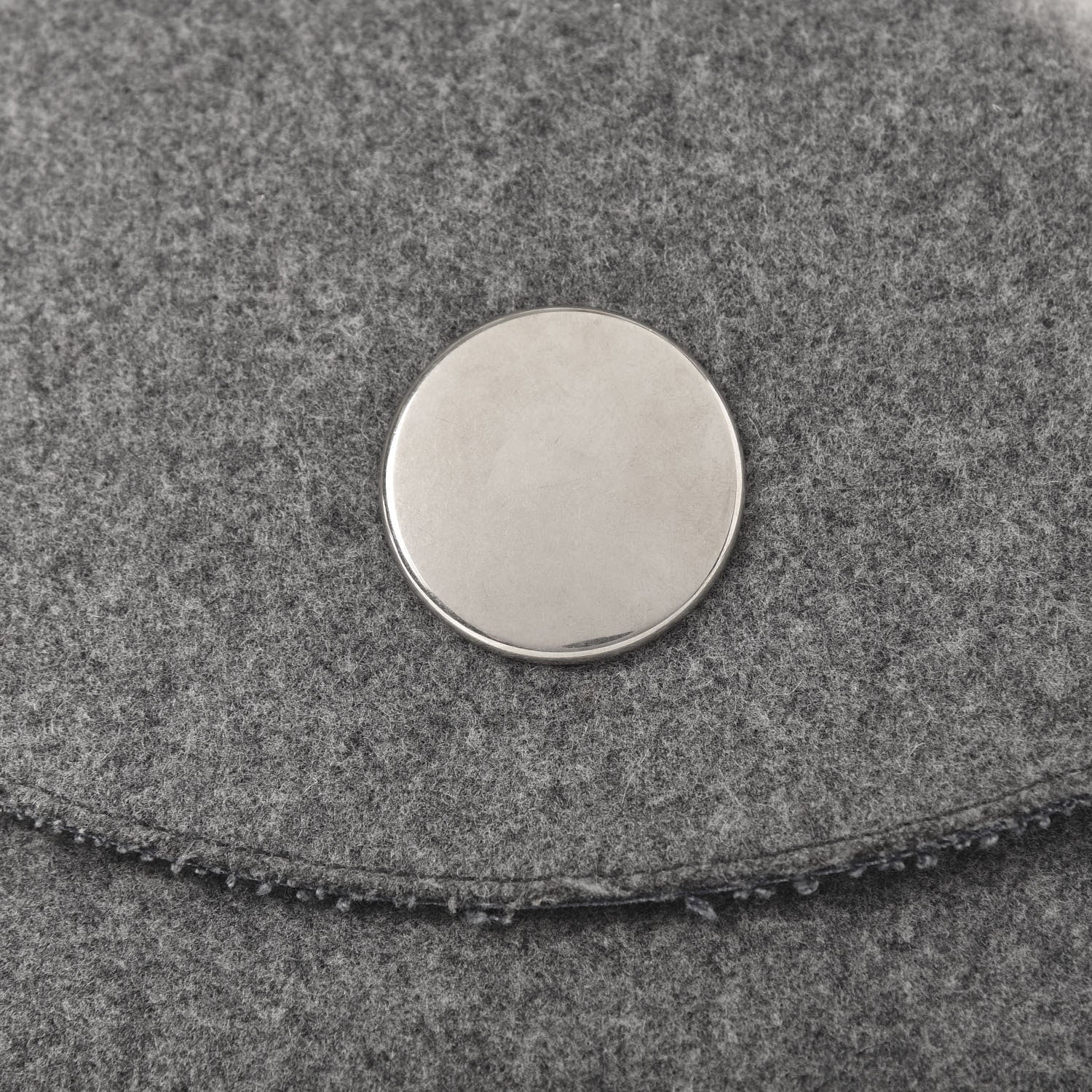 Celine Wool Felt Flap Bag Grey 14 of 14