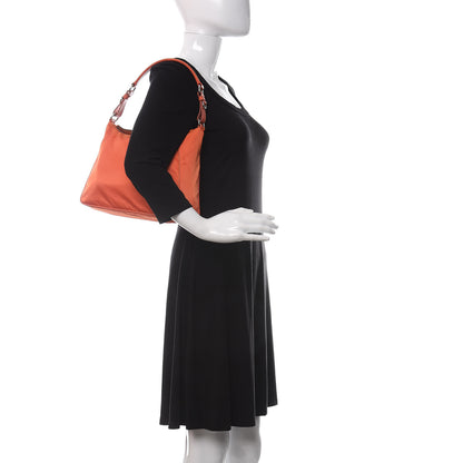 Prada Tessuto Nylon Shoulder Bag Orange 2 of 11