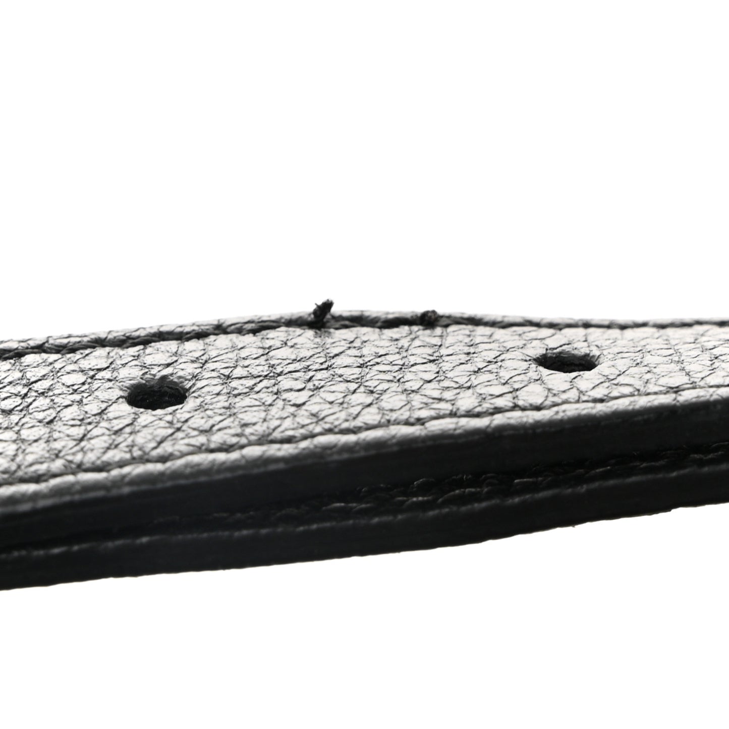 Grainy Calfskin House Check Small Bingley Black