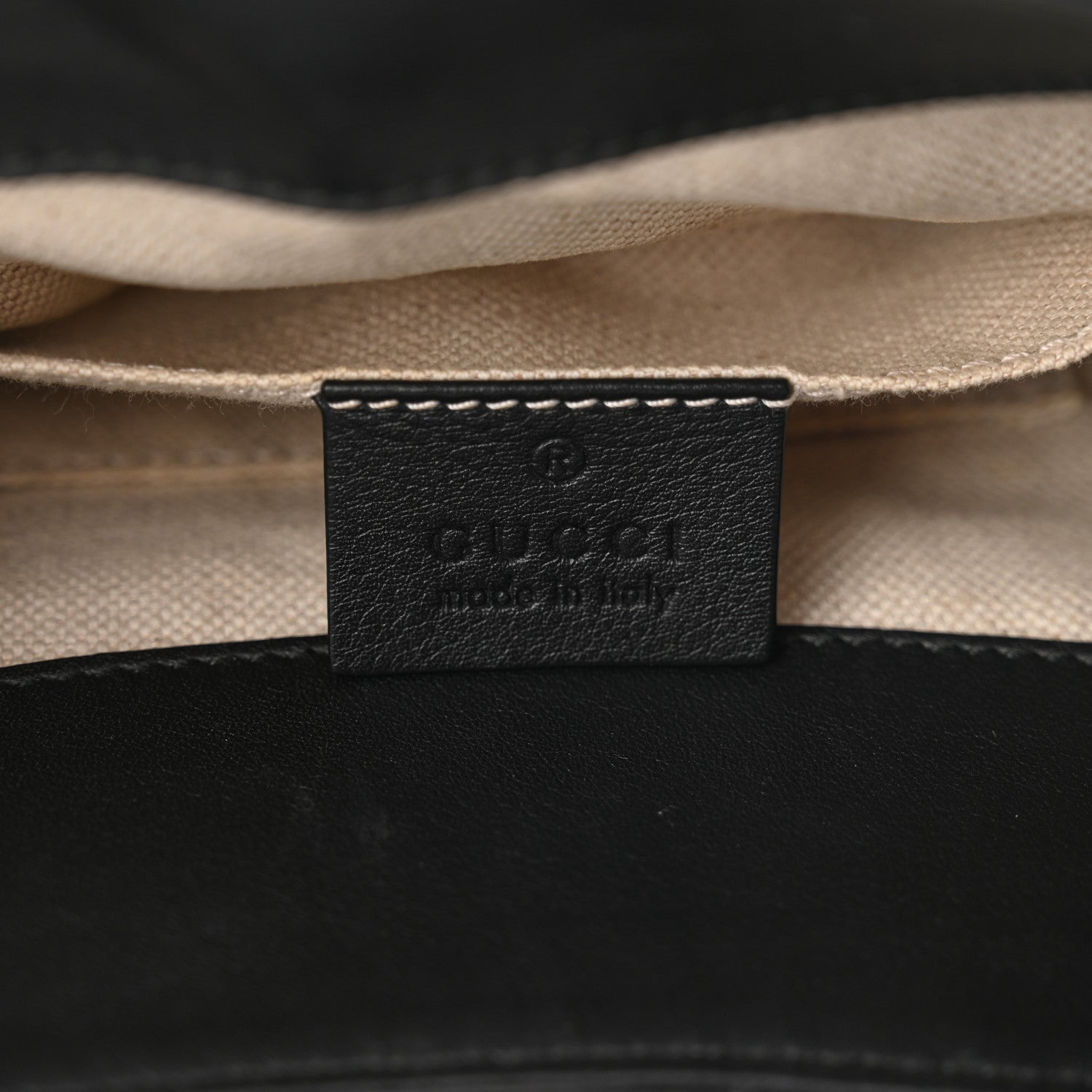 Gucci Calfskin Medium Malin Chain Backpack White Black Gold 6 of 10