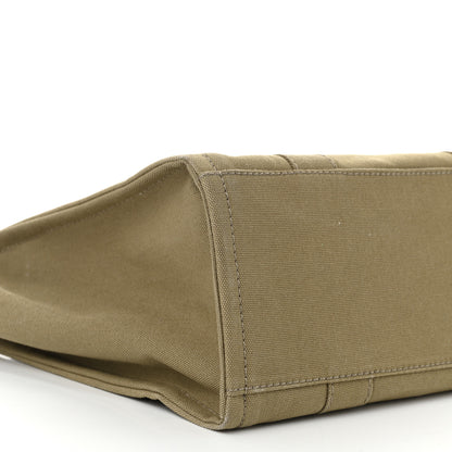 Marc Jacobs Cotton Canvas Medium The Traveler Tote Bag Slate Green 9 of 11