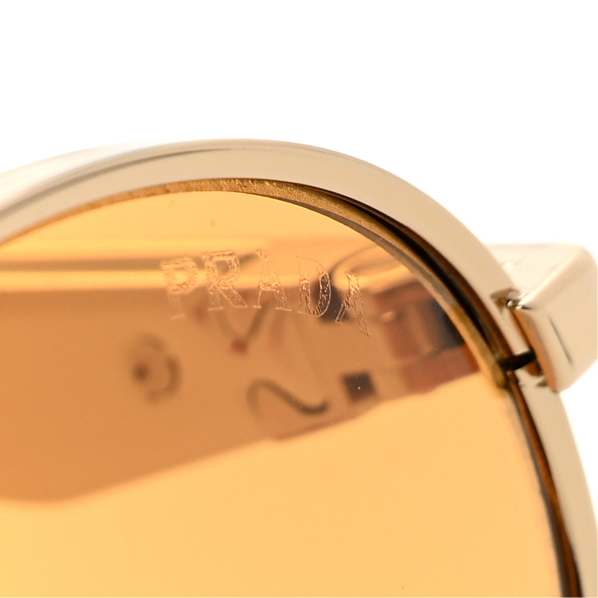 Metal Oval Sunglasses SPR 65Z Light Gold