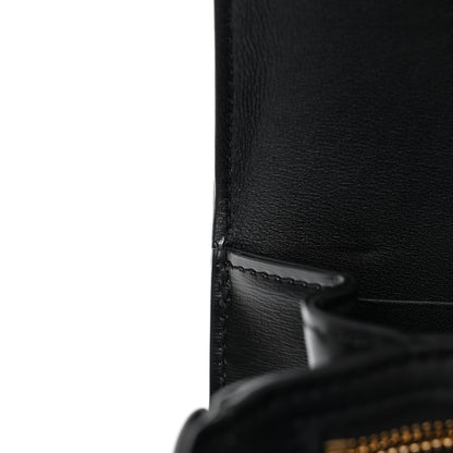 Celine Shiny Calfskin Medium Triomphe Black 12 of 14