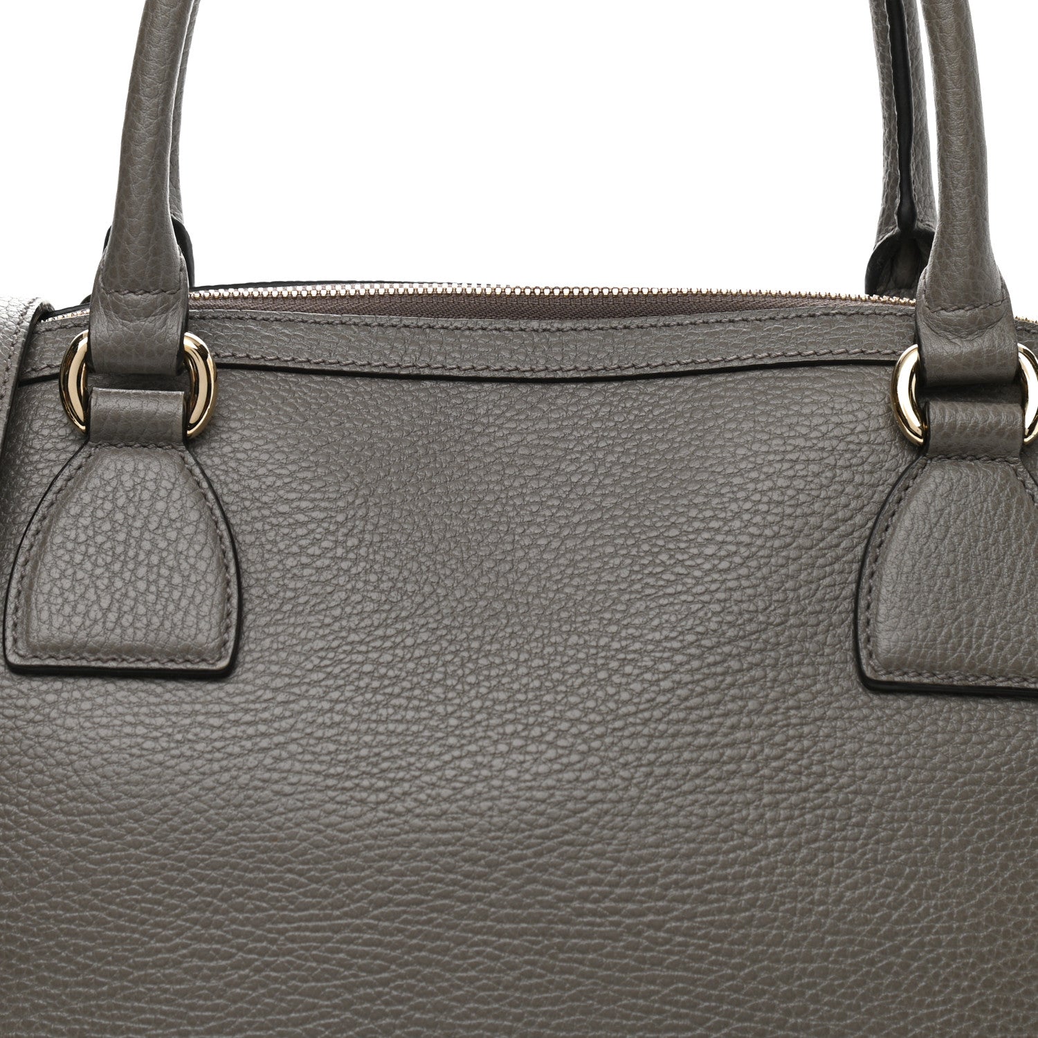 Gucci Dollar Calfskin GG Charm Dome Satchel Tote Loess 8 of 10