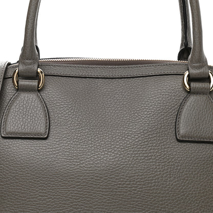 Gucci Dollar Calfskin GG Charm Dome Satchel Tote Loess 8 of 10