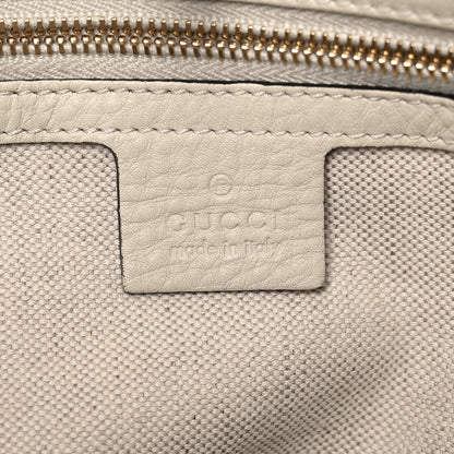 Gucci Straw Calfskin Bamboo Shopper Tote Green 6 of 17
