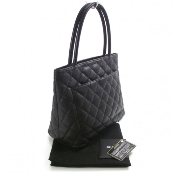 Caviar Medallion Tote Black