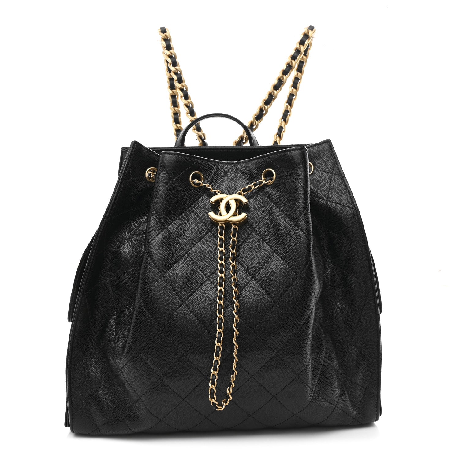 Chanel Caviar Quilted Large Chanel 25 Backpack Black 1 of 11