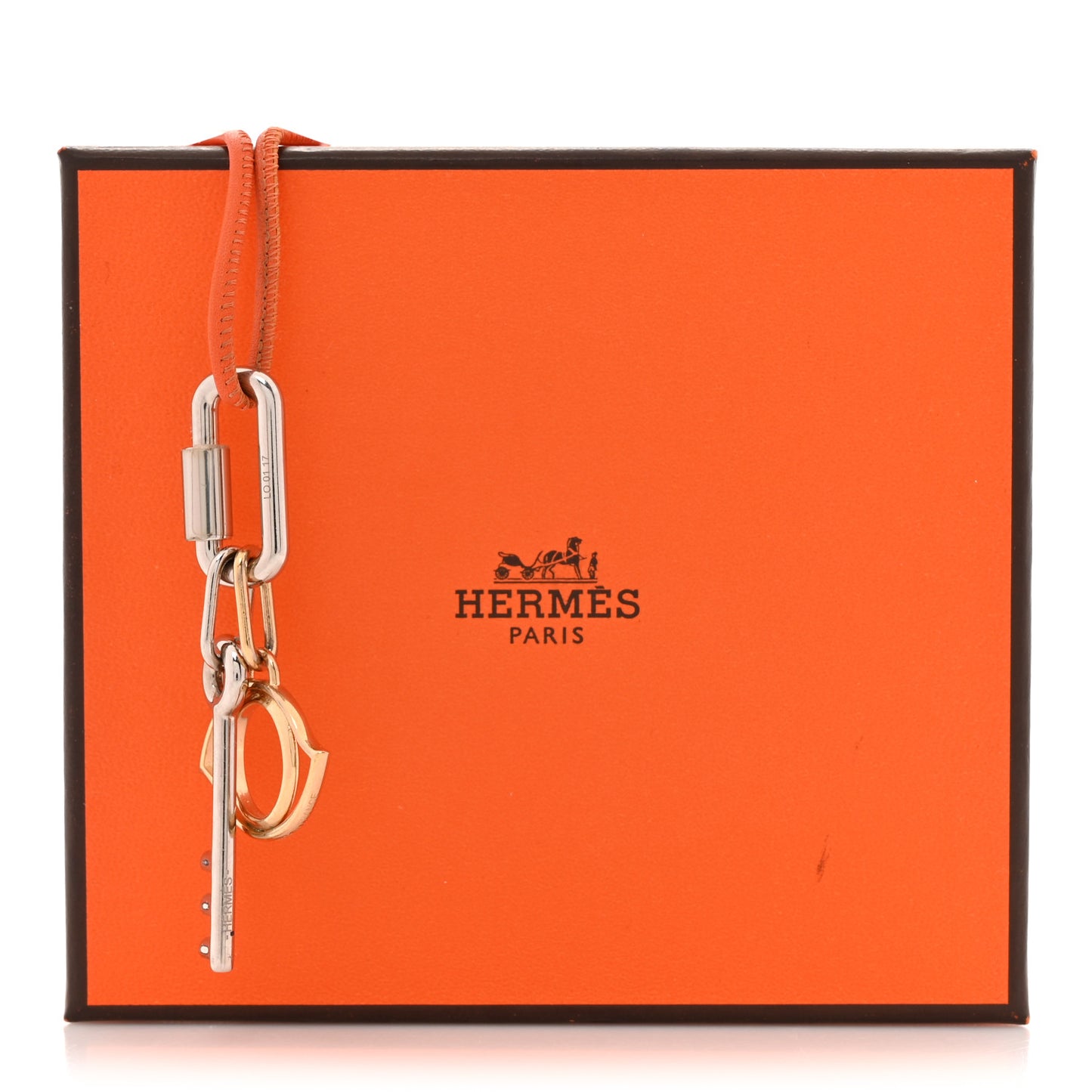 Palladium Permabrass Curiosite Pendant Necklace Orange Gold