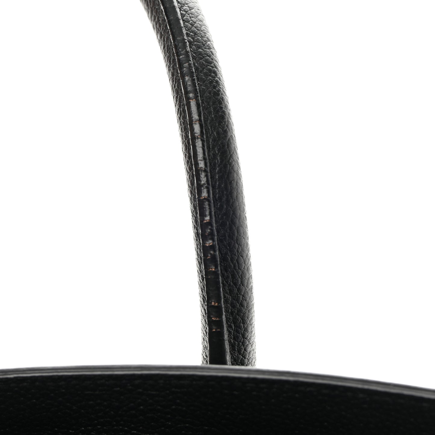 Grained Calfskin Small Sac De Jour Black