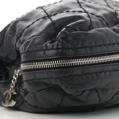 Chanel Calfskin Stitched Expandable Frame Bag Black 8 of 12