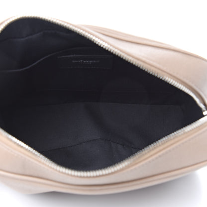 Saint Laurent Lambskin Monogram Small Lou Camera Bag Dark Beige 5 of 9