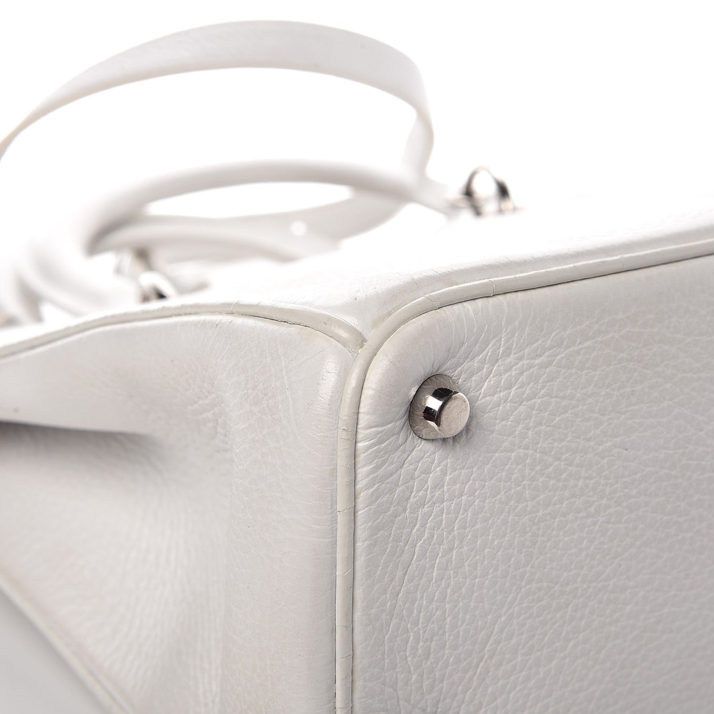 Bullcalf Printed Medium Flower Diorissimo Tote White