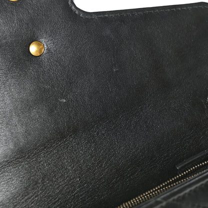 Gucci Calfskin Matelasse Mini GG Marmont Chain Wallet Black 7 of 7