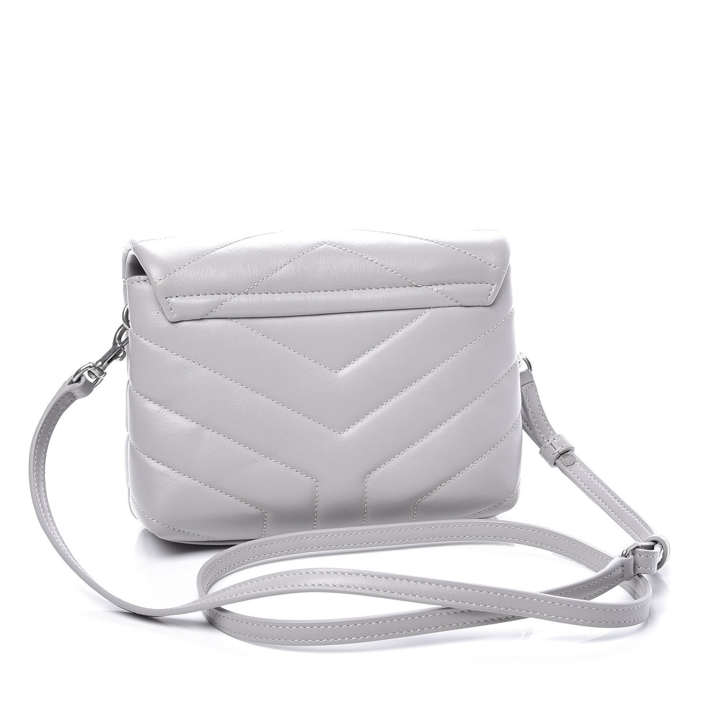 Calfskin Y Quilted Monogram Toy Loulou Satchel Granite