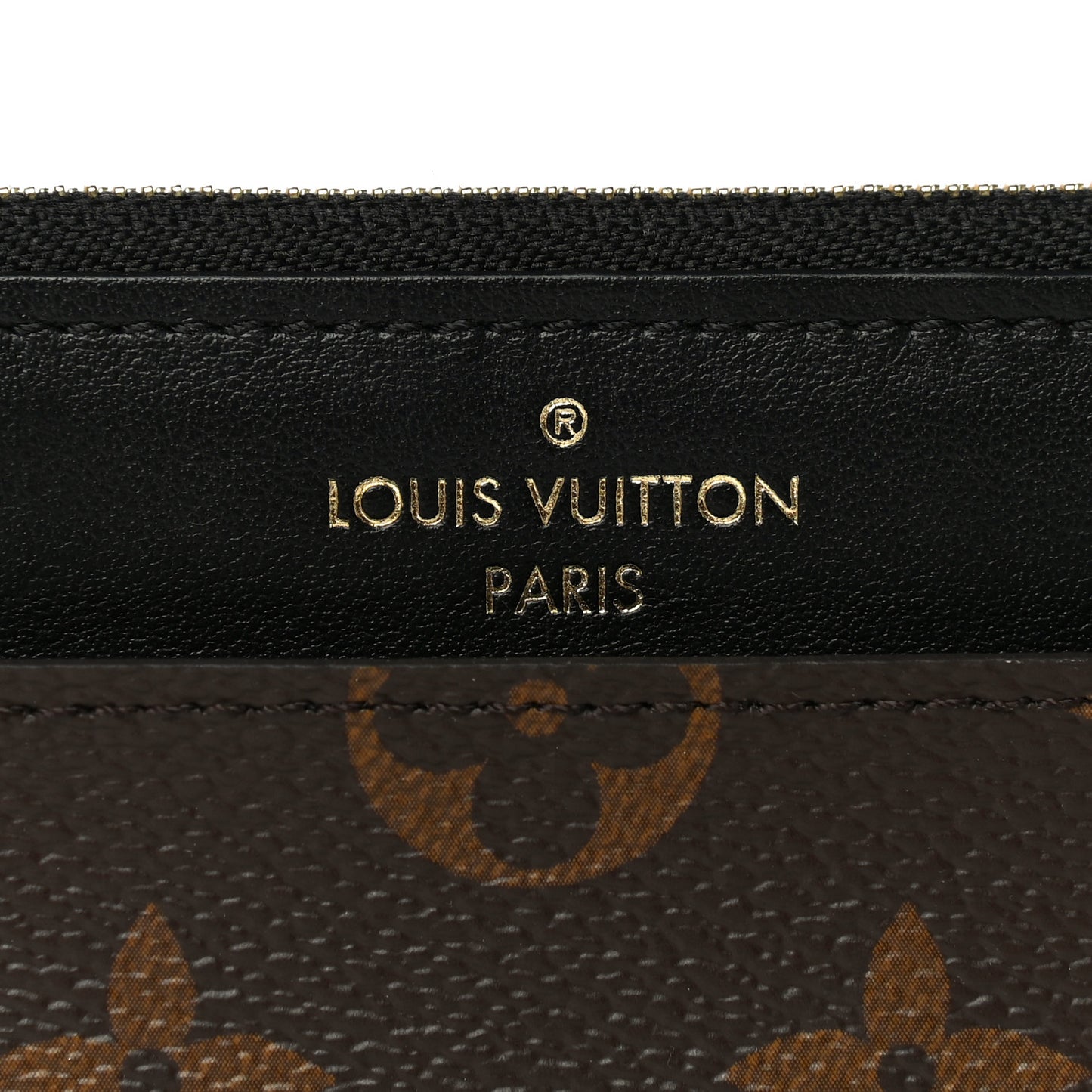 Monogram Slim Purse Black