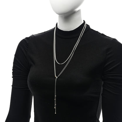 David Yurman Sterling Silver 18K Yellow Gold Diamond Petite Helena Y Necklace 2 of 5
