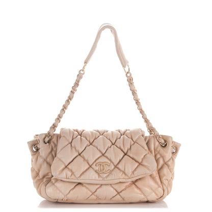 Chanel Lambskin Bubble Quilt Accordion Flap Beige 1 of 7
