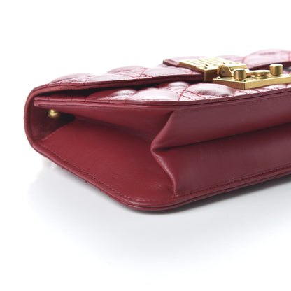 Christian Dior Lambskin Cannage Small Dioraddict Flap Bag Red 6 of 9