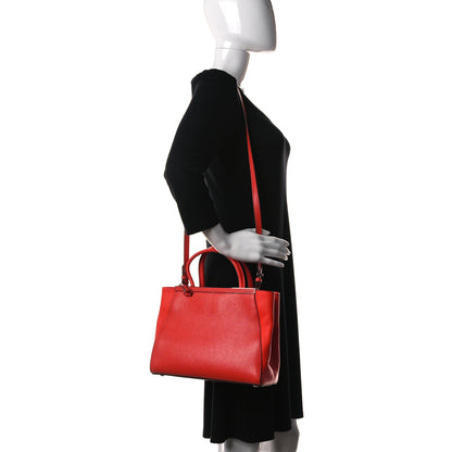 Fendi Vitello Elite Petite 2Jours Tote Papavero 2 of 12