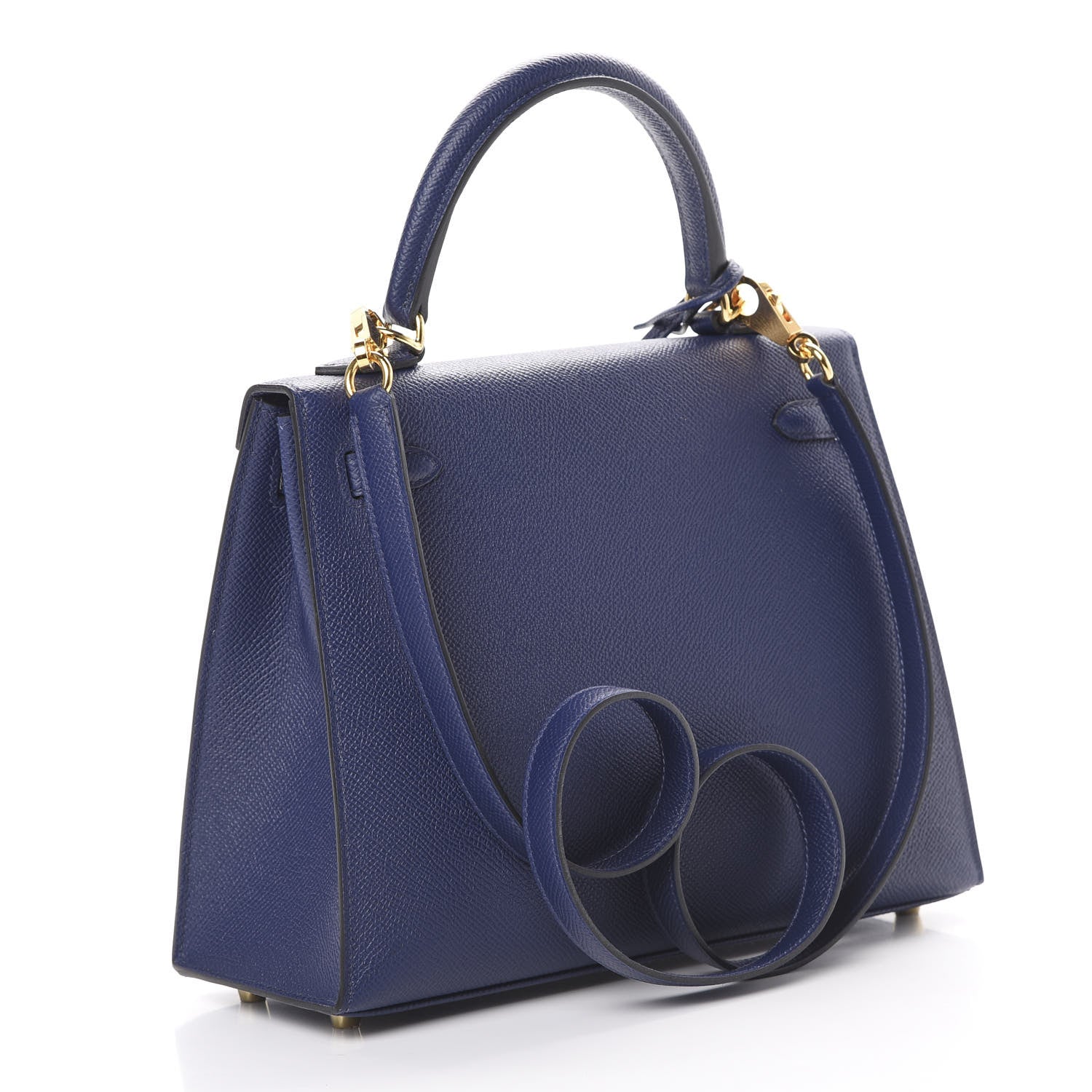 Hermes Epsom Kelly Sellier 25 Bleu Saphir 2 of 38