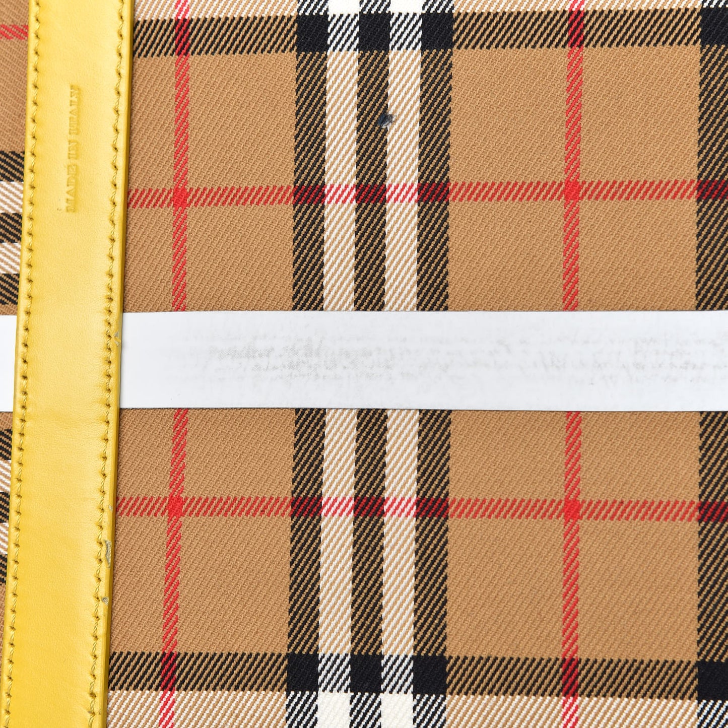 Vintage Check Large The Giant Reversible Tote Yellow
