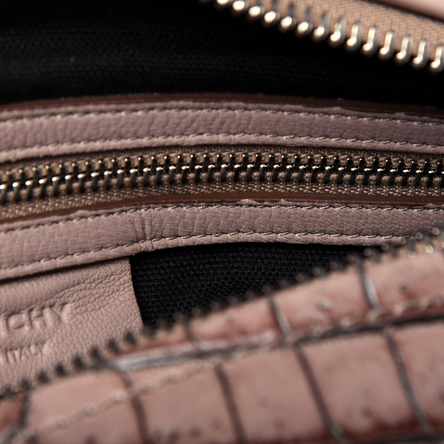 Givenchy Calfskin Crocodile Embossed Medium Pandora Taupe 9 of 20