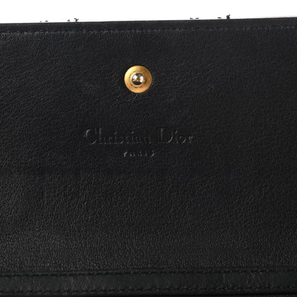 Christian Dior Patent Cannage Lady Dior Rendezvous Wallet On Chain Black 6 of 8
