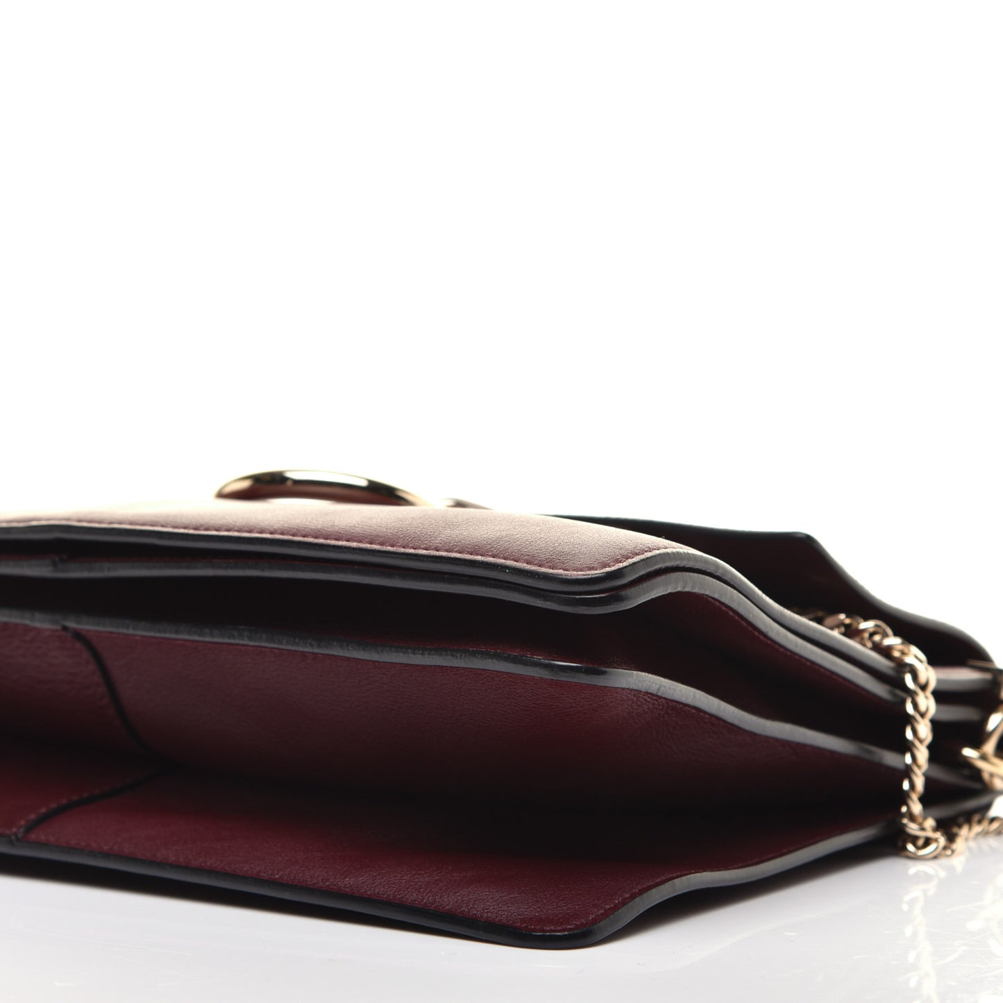 Calfskin Suede Medium Faye Shoulder Bag Dark Purple