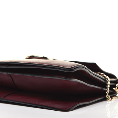 Chloe Calfskin Suede Medium Faye Shoulder Bag Dark Purple 8 of 10