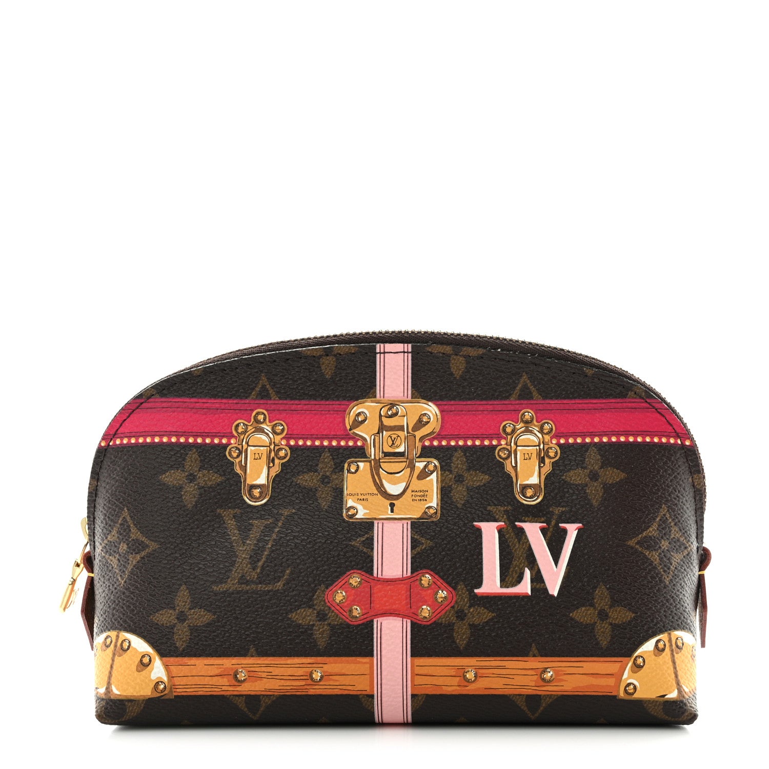 Louis Vuitton Monogram Summer Trunks Cosmetic Pouch PM 1 of 9
