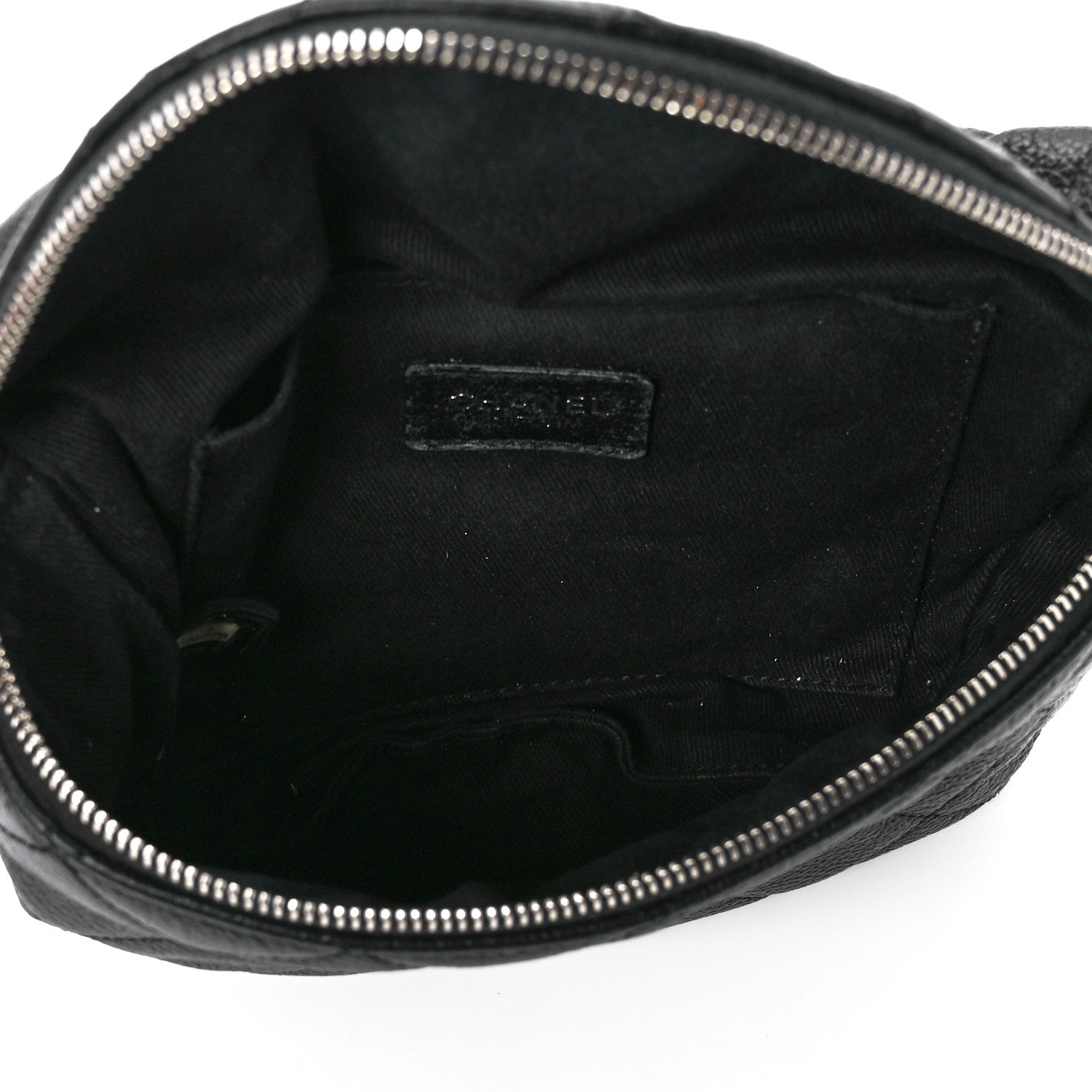 Chanel Grained Calfskin Quilted Waist Belt Bag Black 5 of 11