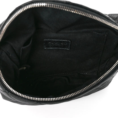 Chanel Grained Calfskin Quilted Waist Belt Bag Black 5 of 11