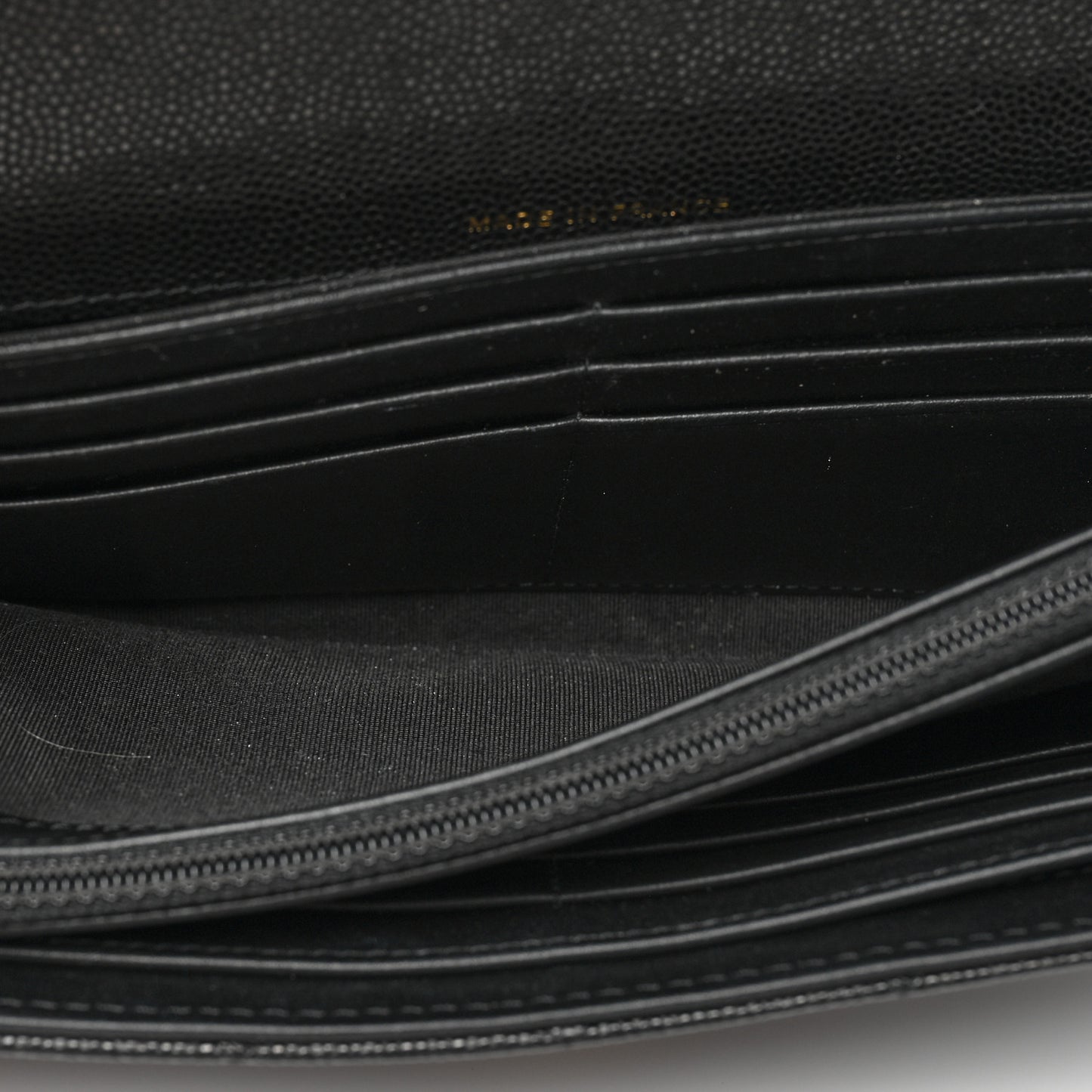 Caviar Quilted Long Boy Flap Wallet Black