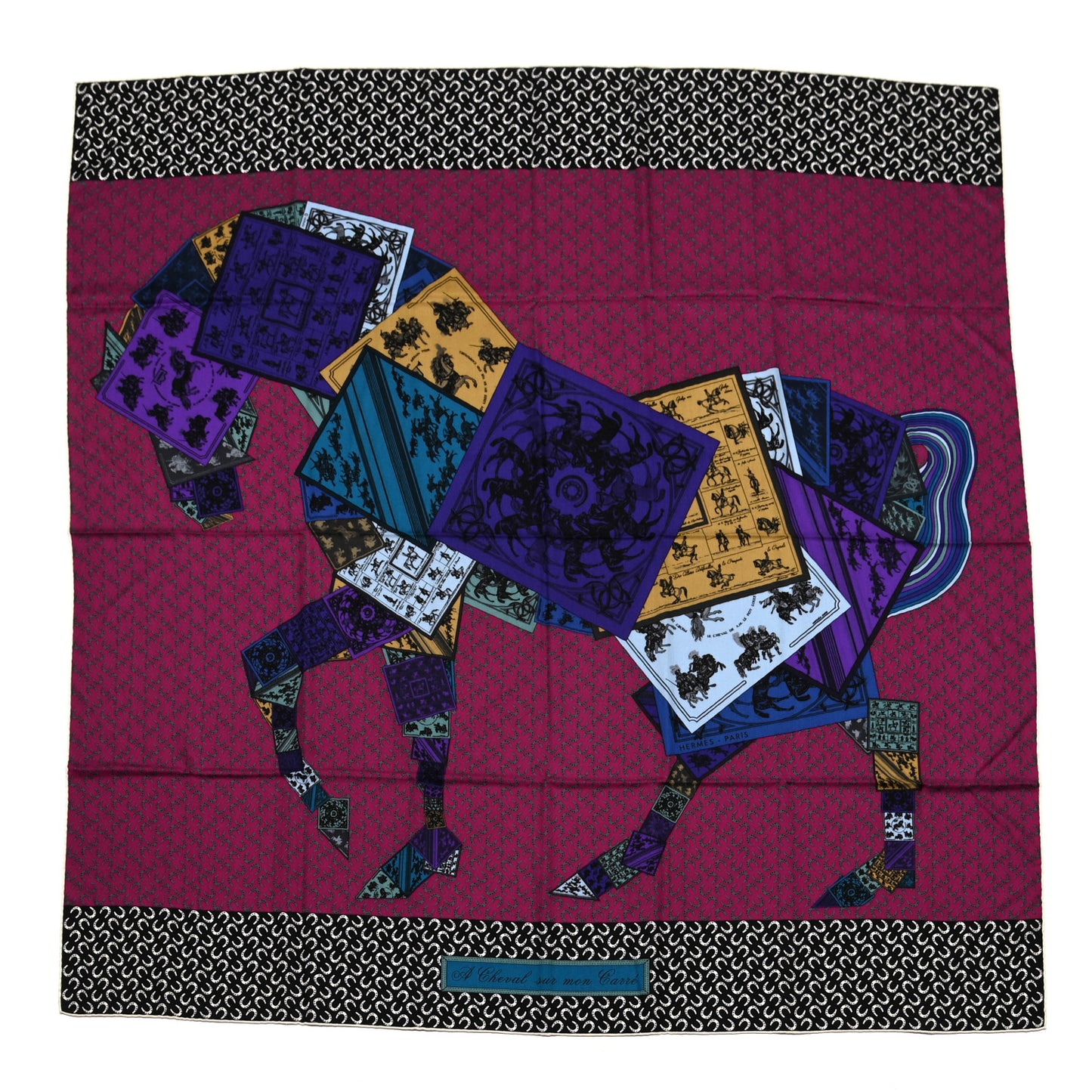 Cashmere Silk A Cheval Sur Mon Carre Shawl 140