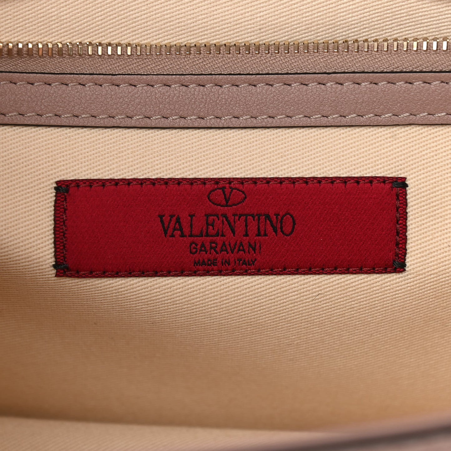 Vitello Medium Glam Lock Rockstud Flap Poudre