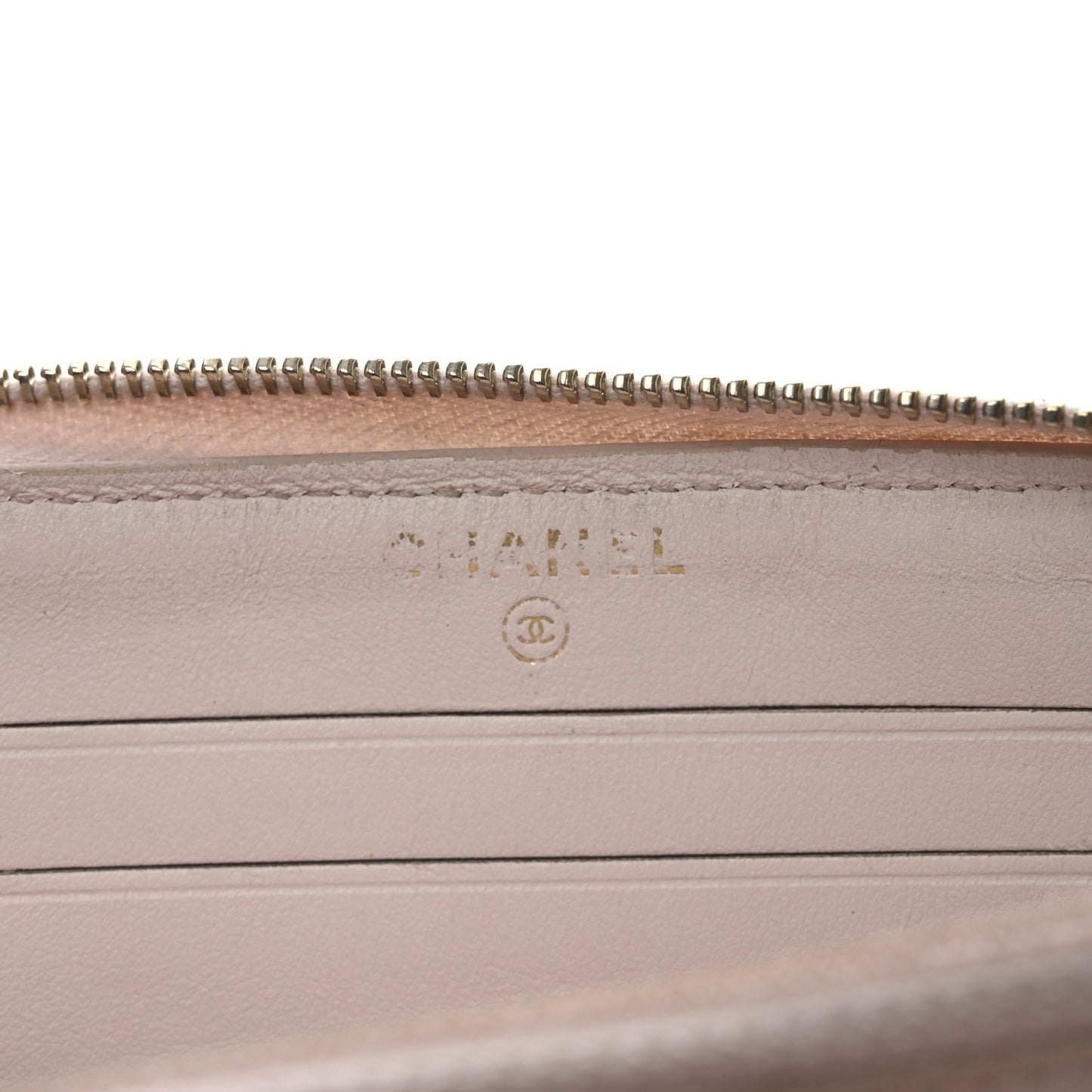 Lurex Canvas Deauville Medium Zip Around Wallet Pink
