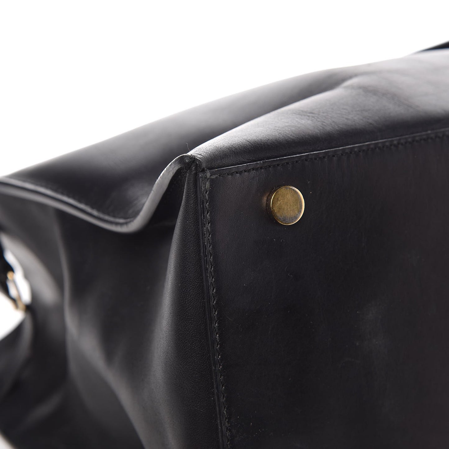 Calfskin Padlock Work S Bag Black