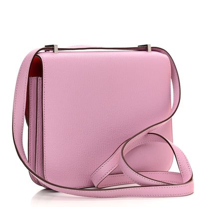 Hermes Chevre Mysore Verso Constance 18 Mauve Sylvestre Rouge Exotique 3 of 11