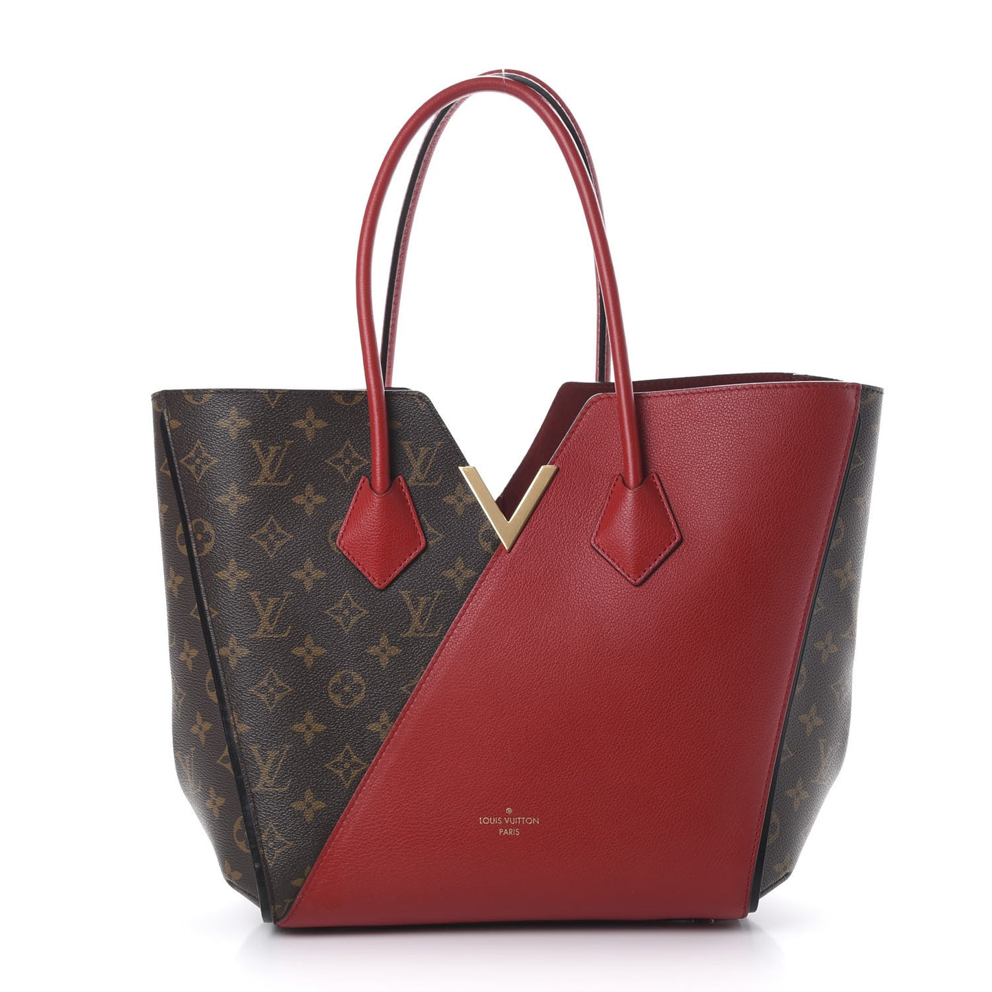 Calfskin Monogram Kimono Tote Cherry