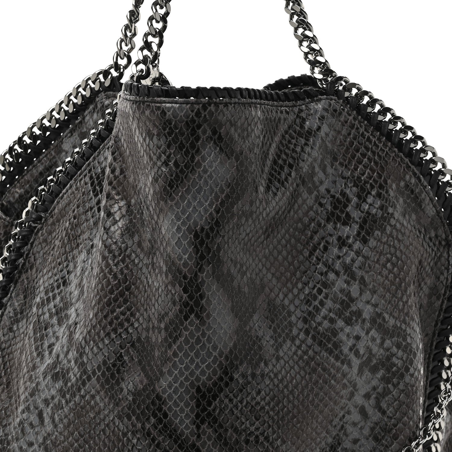 Stella McCartney Eco Python Big Falabella Hobo Dark Grey 8 of 11