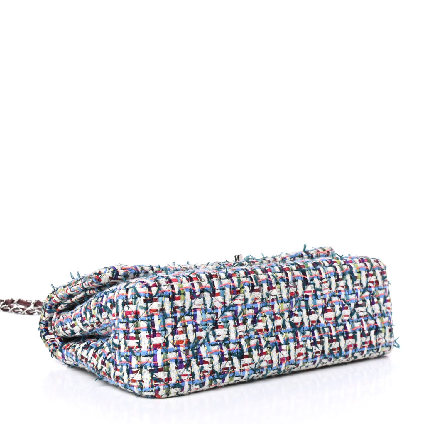 Tweed Quilted Jumbo Double Flap Multicolor